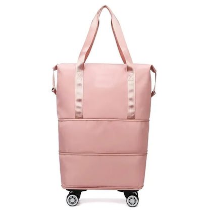 Expandable Foldable Duffle Bag With Wheel