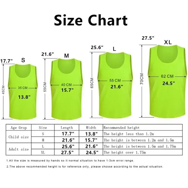 Scrimmage Mesh Jerseys Sleveless Vest Youth/Adult