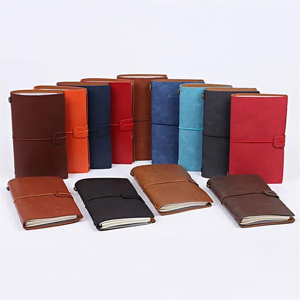 Leather Travel Refillable Diary Journal Notepad for Writing