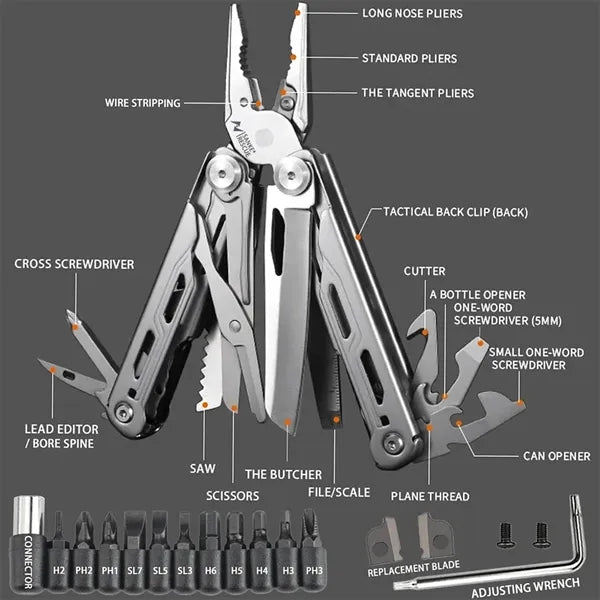 28 in 1 Folding Multitool Plier Multifunctional Hand Tool
