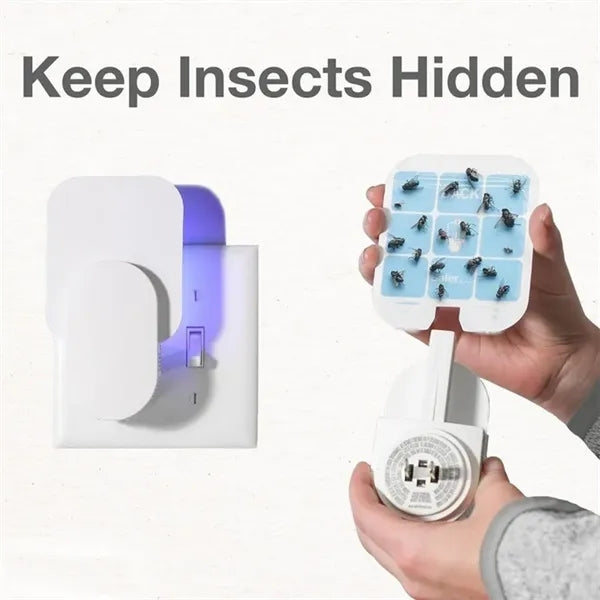 Plug-In Multi Insect Killer Lamp Fly Trap with 2 Glue Cards