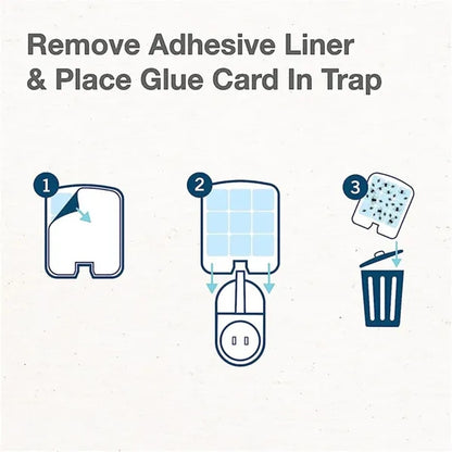 Plug-In Multi Insect Killer Lamp Fly Trap with 2 Glue Cards