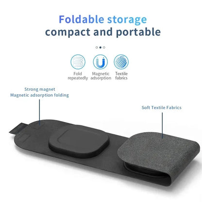 3 in 1 Foldable Phone Watch Earphone 15W Fast Charging Dock