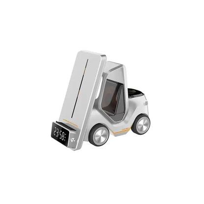 Forklift Shape Clock Wireless Charger with LED Light