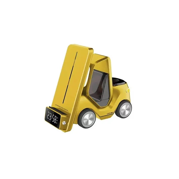 Forklift Shape Clock Wireless Charger with LED Light