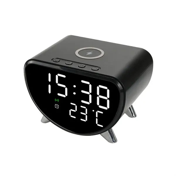 3 in 1 Wireless Charger Temperature Display Alarm Clock