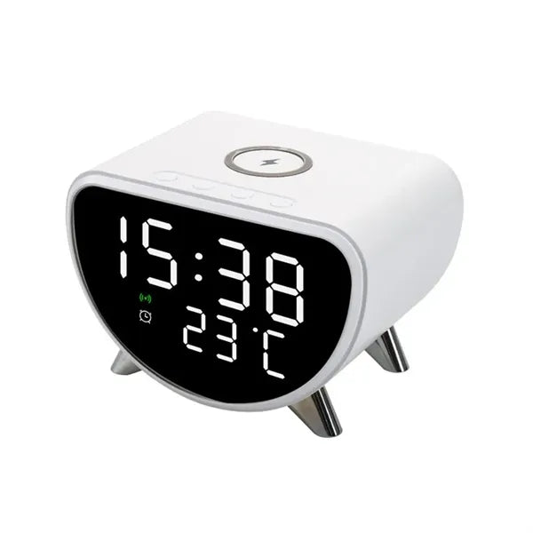 3 in 1 Wireless Charger Temperature Display Alarm Clock