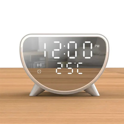 3 in 1 Wireless Charger Temperature Display Alarm Clock