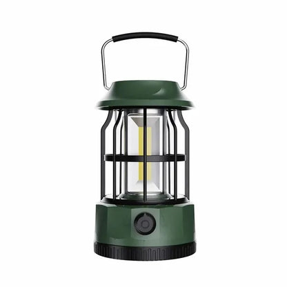Retro Solar Powered Hanging Camping Horse Light COB Lantern