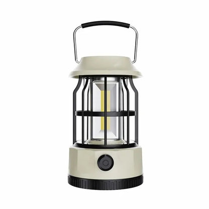 Retro Solar Powered Hanging Camping Horse Light COB Lantern