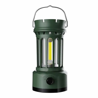 Retro Solar Powered Hanging Camping Horse Light COB Lantern