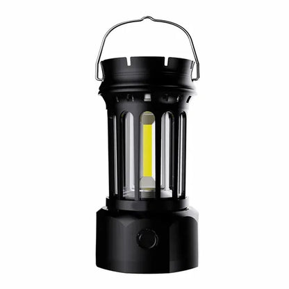 Retro Solar Powered Hanging Camping Horse Light COB Lantern