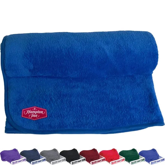 Custom Embroidered 280G Micro Plush Blankets, 50" X 60"