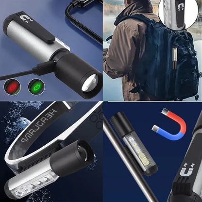 LED+COD Headlamp Flashlight