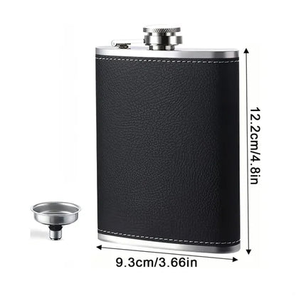 8 Oz Stainless Steel Hip Flask with Funnel