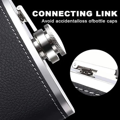8 Oz Stainless Steel Hip Flask with Funnel
