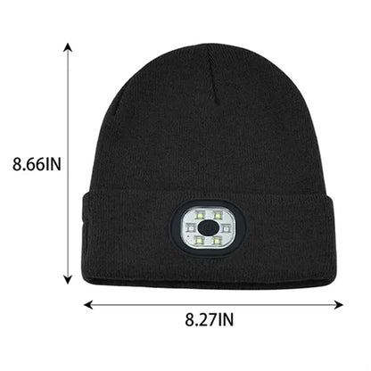 Rechargeable Led Beanie Hat With Light
