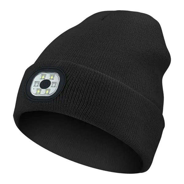 Rechargeable Led Beanie Hat With Light
