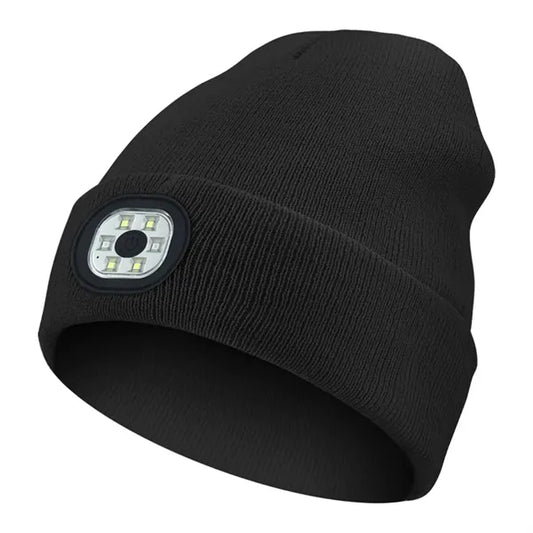 Rechargeable Led Beanie Hat With Light