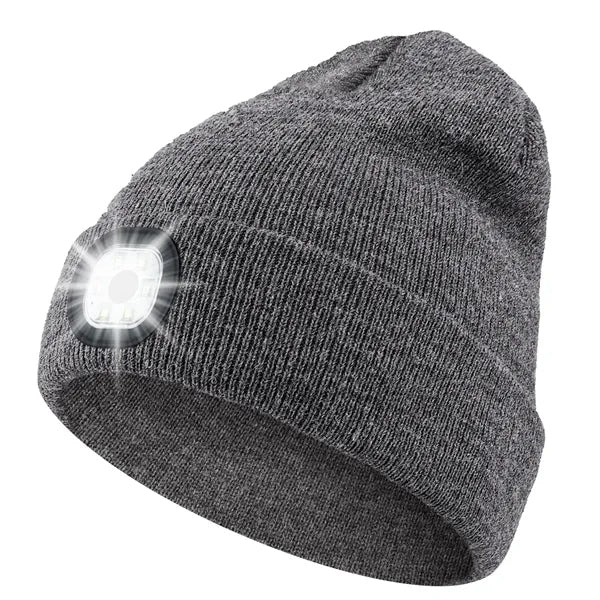 Rechargeable Led Beanie Hat With Light