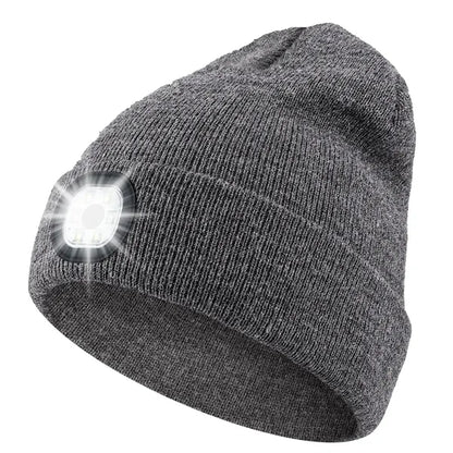 Rechargeable Led Beanie Hat With Light