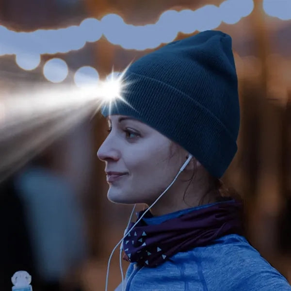 Rechargeable Led Beanie Hat With Light