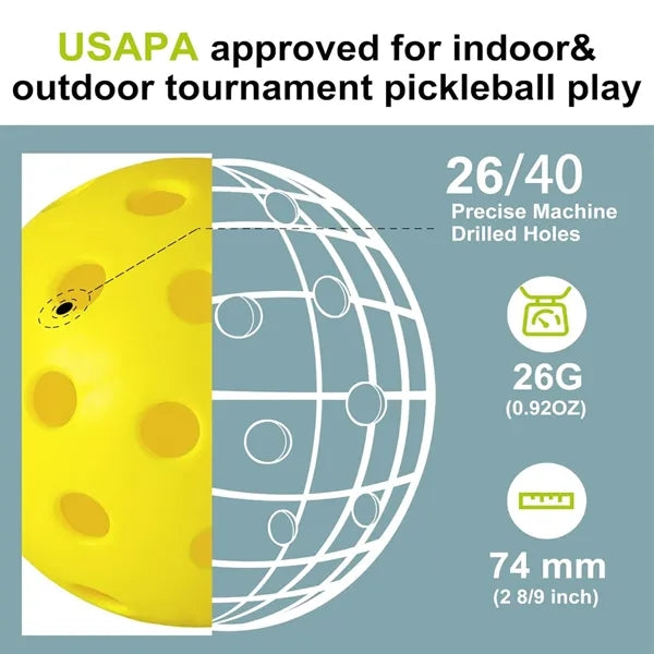 40 Hole Outdoor Wearable Pickleball