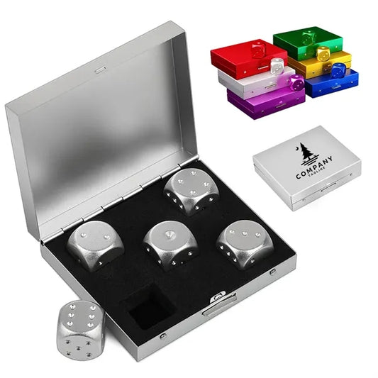Colorful Metal Dice Square Box