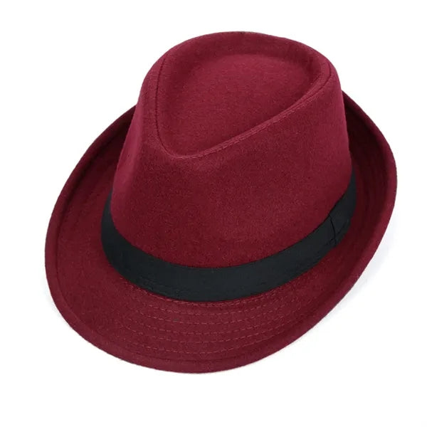 Unisex Trilby Fedora Hat - Short Brim