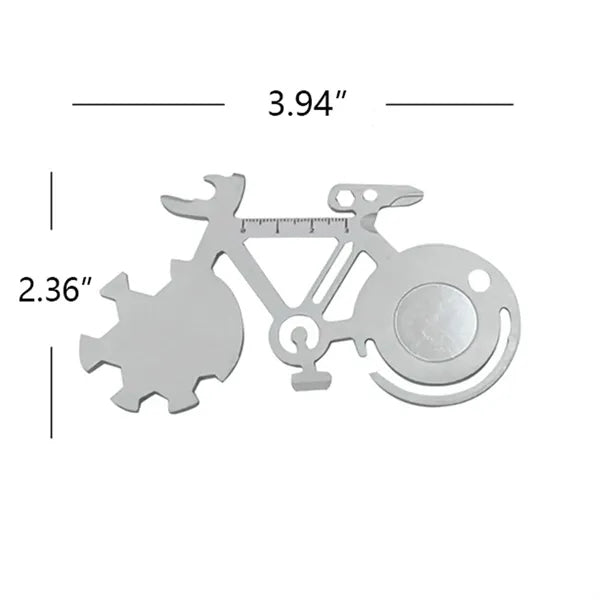 Stainless Steel Mini Portable EDC Bicycle Tool Card