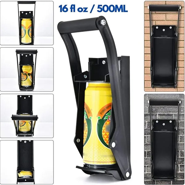 16oz.Metal Can Crusher Wall Mounted for Recycling