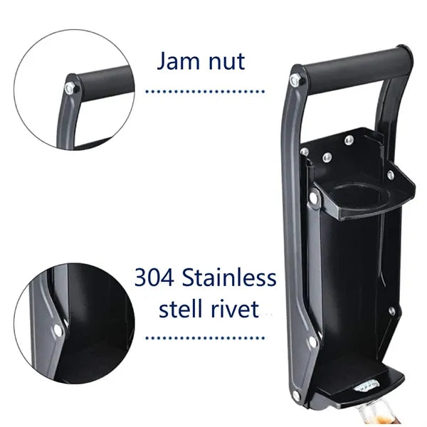 16oz.Metal Can Crusher Wall Mounted for Recycling