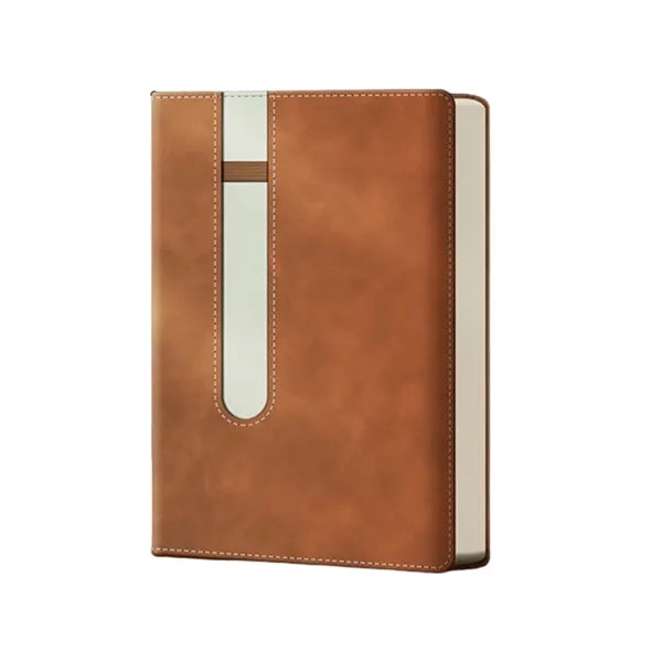 PU Leather Notebook with Pen - A5 Daily Journal