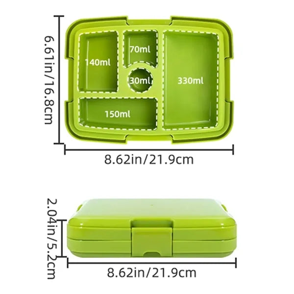 Kids Leak-Proof Lunch Box with Multiple Compartments