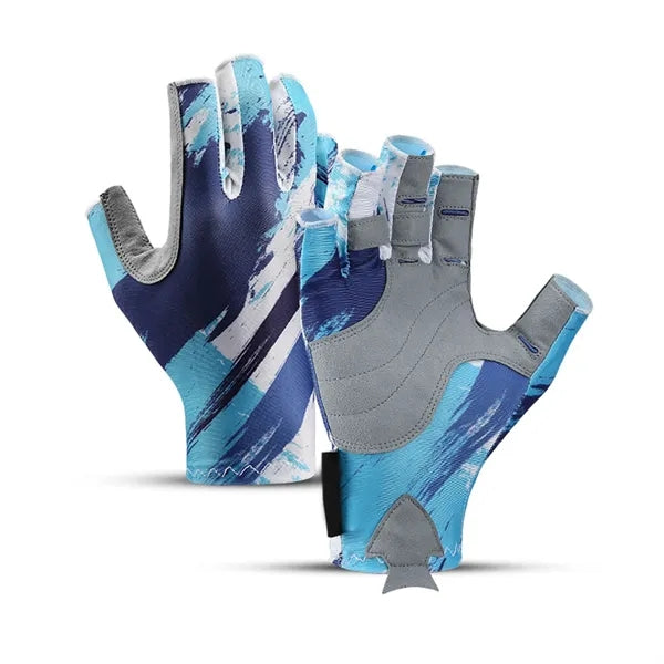 UPF 50+ Sun Protective Fishing Gloves