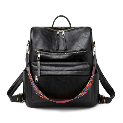 Women's Fashion Leather Backpack Purse