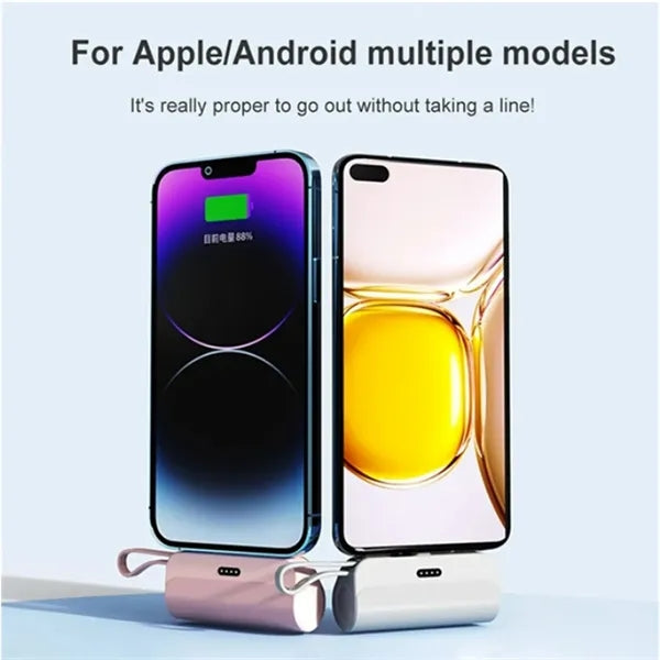 5000mAh Mobile Holder Stands Charger Mini Capsule Power Bank