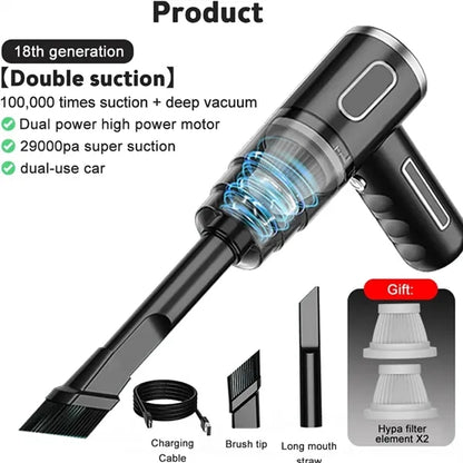 29000pa Powerful Car Vacuum Cleaner
