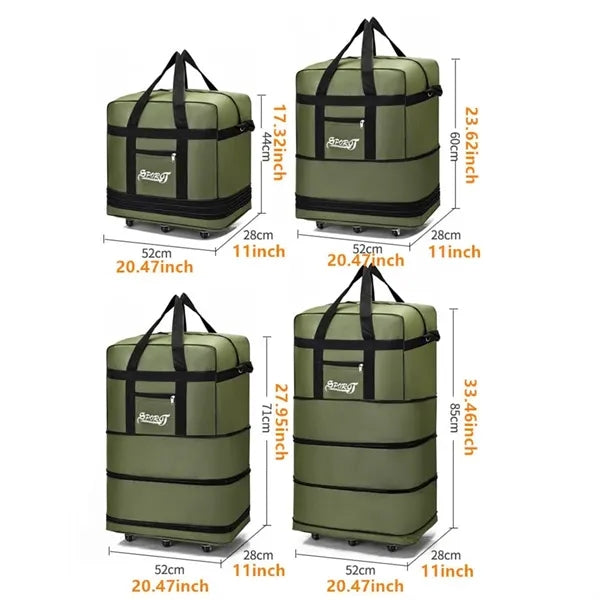 Expandable oversized travel Oxford foldable luggage bag