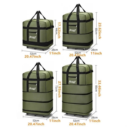Expandable oversized travel Oxford foldable luggage bag