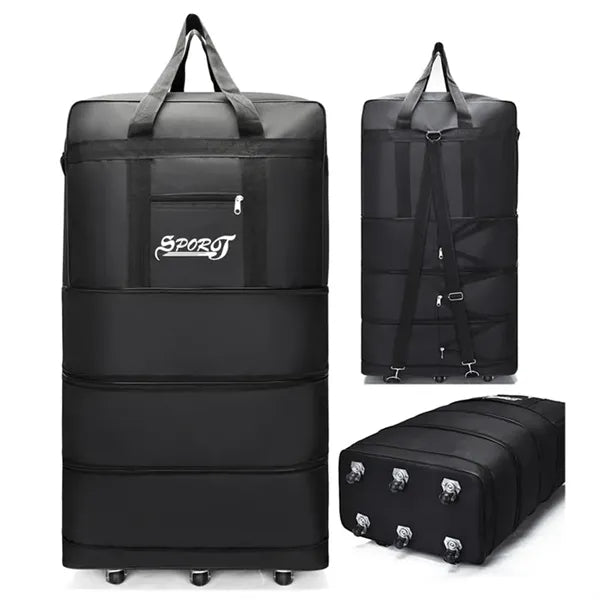 Expandable oversized travel Oxford foldable luggage bag