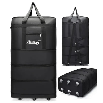 Expandable oversized travel Oxford foldable luggage bag