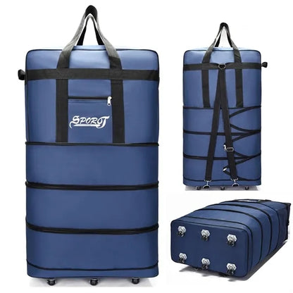 Expandable oversized travel Oxford foldable luggage bag