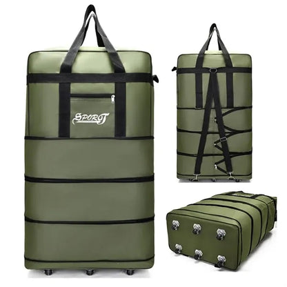 Expandable oversized travel Oxford foldable luggage bag