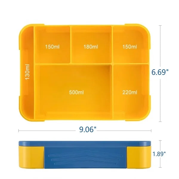 Kids Children's Lunch Box Bento With Compartments
