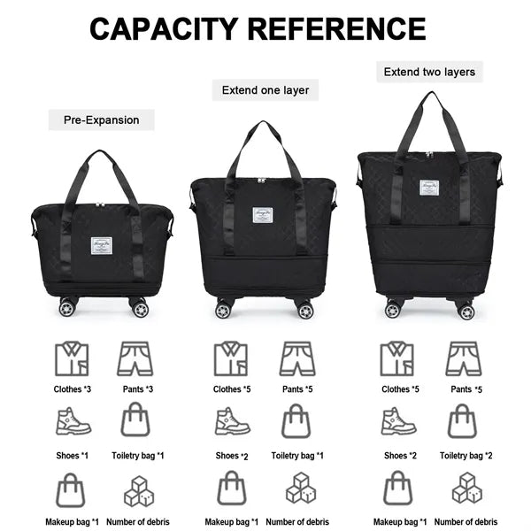 Foldable Travel Bag Expandable