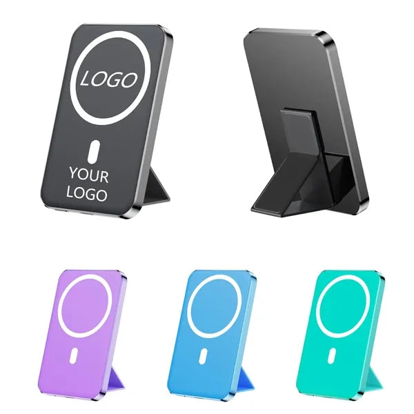 Ultrathin Magnetic Wireless Power Bank with Stand