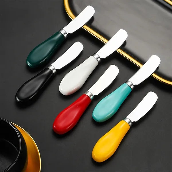 Ceramic Handle Stainless Steel Butter Knife