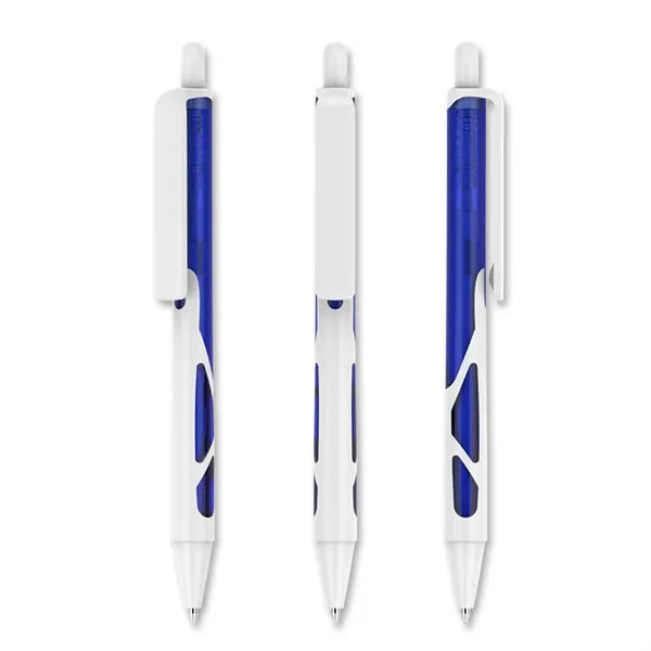 Translucent Barrel Click-Action Ballpoint Pen