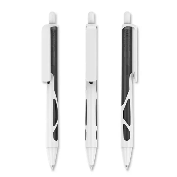 Translucent Barrel Click-Action Ballpoint Pen